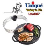 تابه گریل چدن گرد کوچک بدون چوب یونیک