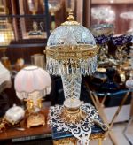 آباژور کریستال و برنز طرح خورشیدی - Image 2