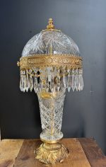 آباژور کریستال و برنز طرح خورشیدی