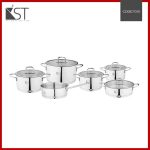 سرویس قابلمه 11 پارچه استیل برند KST