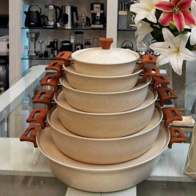 تابه های تک دو دسته ونیز هاناتک با درب فلزی