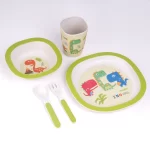 ست ظرف کودک پنج تیکه کودک بامبو کد 50443 - Image 2