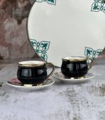 قهوه خوری ساده با نعلبکی گلدار - Image 4