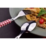 سرویس قاشق و چنگال 6 نفره برند C&S مدل شطرنجی - Image 5