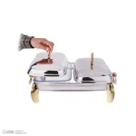 سوفله دوقلو مستطیل طلایی مدل OW-3104G - Image 5