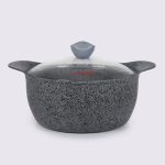 سرویس 12 پارچه دایکستی مدل آدانا درب پیرکس سنگی - Image 3