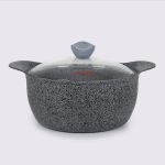 سرویس 12 پارچه دایکستی مدل آدانا درب پیرکس سنگی - Image 5