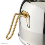 کتری استیل قوری چینی یراق طلایی مدل MGS - k41017 - Image 4