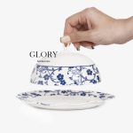 صبحانه خوری قلم آبی (گل آبی) برند گلوری - Image 4