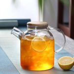 قوری پیرکس درب بامبو - Image 9