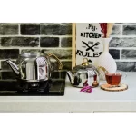 کتری و قوری استیل لوله دار یراق طلایی مدل MGS – k41014 - Image 5