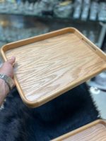 سینی مستطیل کف بلوط چوب راش تیره و روشن نامارا - Image 7