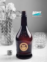 بطری رز قهوه ای با درب استیل دنیز