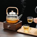 قوری دسته بامبو راه راه