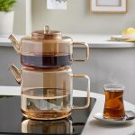 کتری و قوری پیرکس شعله مستقیم برند شاهین