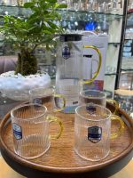 ست 5 تیكه پارچ و لیوان طرح ایكیا راه راه DELI