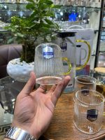 ست 5 تیكه پارچ و لیوان طرح ایكیا راه راه DELI - Image 2