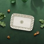 دیس پذیرایی مستطیل گلدکیش طرح رویسا - Image 2