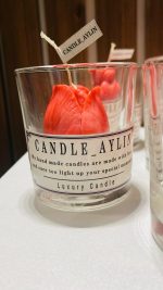 شمع لیوانی گل لاله - Image 2