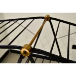 بند رخت فلزی تسمه ای مشکی طلایی یونیک - Image 3