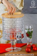 کلمن حصیری درب چوبی پایه بلور Blwood - Image 2