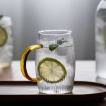 ست پارچ و 6 ليوان پیرکس طرح راه راه - Image 6