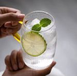 ست پارچ و 6 ليوان پیرکس طرح راه راه - Image 4