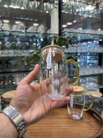 لیوان اسموتی دسته عسلی Deli - Image 4