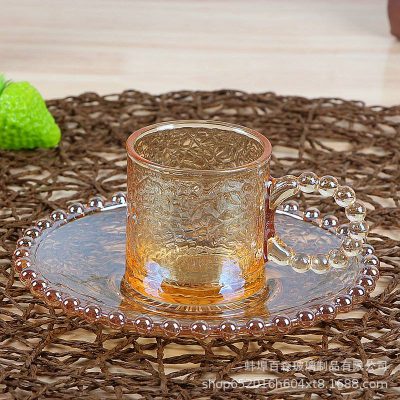 ست 6 عددی شات عسلی برفی دسته مراریدی