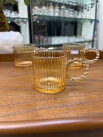 ست 6 عددی شات عسلی راه راه دسته مراریدی - Image 2