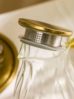 ست پارچ و 6 ليوان پیرکس طرح لوزی - Image 6