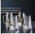 ست پارچ و 6 ليوان پیرکس طرح چند بعدی کف مربع - Image 8