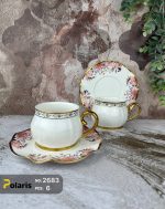 ست چایخوری چینی گلدار (گل درشت) پلاریس