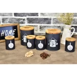 ست جای ادویه 7 پارچه B.V.K مدل درب چوبی کد 863261 - Image 3