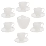 ست فنجان و نعلبکی و قندان گلدکیش مدل رویال