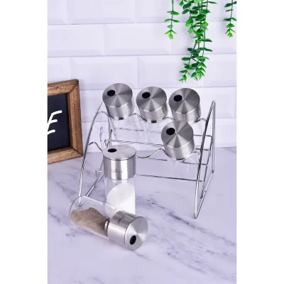 ست جا ادویه 6 پارچه یونیک مدل موجی کد UN-1630