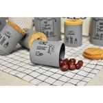 ست جای ادویه 7 پارچه B.V.K مدل درب چوب کد 863415 - Image 3