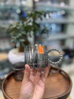 ليوان 6 تايي دسته مرواريدی راه راه دودی DELI - Image 4