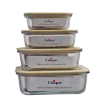 ظرف فریزری 4 تیکه درب بامبو یونیک کد UN-1407