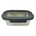 ظرف نگهدارنده سه تیکه استیل درب شیشه ای یونیک کد UN-1409 - Image 6