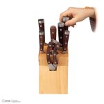 سرویس کارد 8 پارچه دسته ماهگونی GMZ - Image 3