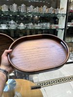 سینی بیضی کف بلوط چوب راش تیره نامارا - Image 3