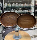 سینی بیضی کف بلوط چوب راش تیره نامارا - Image 4