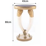 میز کرم گلدکیش طرح عاج - Image 2