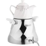 کتری قوری شیردار مدل هرمی دسته باکالیت برندKST