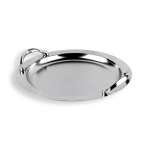 سینی استیل گرد کوچک فریم ساده دسته کد صفر کروم دیاکو کد 304S