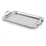 سینی استیل مستطیل بزرگ فریم ساده دسته کد صفر کروم دیاکو کد 302S