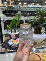 لیوان اسموتی درب بامبو راه راه - Image 4