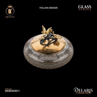 شکلات خوری منحنی بزرگ گلدکیش مدل دلاریس