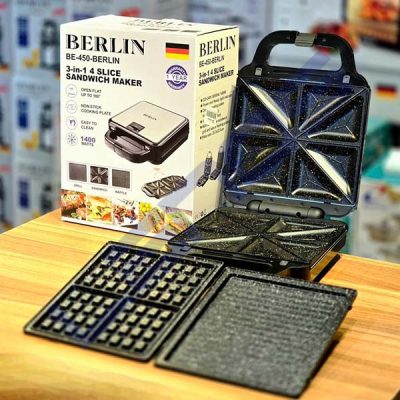 ساندویچ ساز برلین سه کاره 1400 وات مدل BE-450